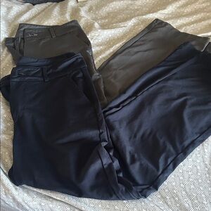 Stylish Navy and Gray Pants Set - Medium